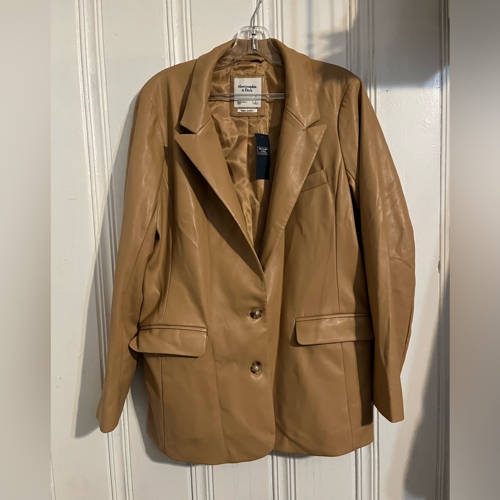 Abercrombie & Fitch Leather Blazer